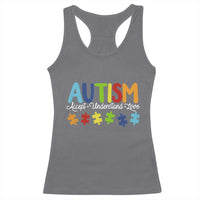 Autism Acceptance Racerback Tank Top Accept Understand Love Special Education Teacher Gift