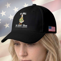 Funny Silly Goose Neurodivergent Support Baseball Cap In April We Wear Blue For Autism Acceptance