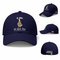 Funny Silly Goose Neurodivergent Support Baseball Cap In April We Wear Blue For Autism Acceptance