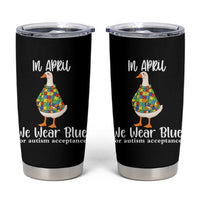 Funny Silly Goose Neurodivergent Support Tumbler Cup In April We Wear Blue For Autism Acceptance