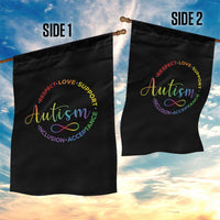 Autism Acceptance Garden Flag Respect Love Support Autism Awareness Month