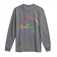 Autism Acceptance Long Sleeve Shirt Respect Love Support Autism Awareness Month