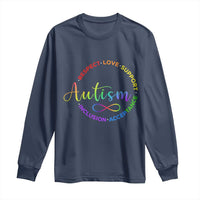 Autism Acceptance Long Sleeve Shirt Respect Love Support Autism Awareness Month