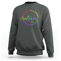 Autism Acceptance Sweatshirt Respect Love Support Autism Awareness Month