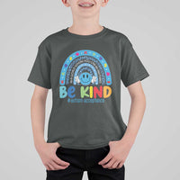 Autism Acceptance T Shirt For Kid Rainbow in April We Wear Blue Ribbon Autism
