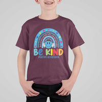 Autism Acceptance T Shirt For Kid Rainbow in April We Wear Blue Ribbon Autism
