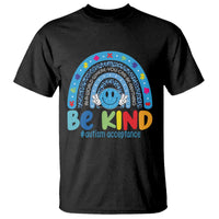 Autism Acceptance T Shirt Rainbow in April We Wear Blue Ribbon Autism