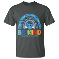 Autism Acceptance T Shirt Rainbow in April We Wear Blue Ribbon Autism