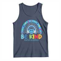 Autism Acceptance Tank Top Rainbow in April We Wear Blue Ribbon Autism