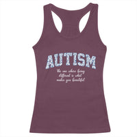 Autism Acceptance Racerback Tank Top Autistic Acceptance Inspirational