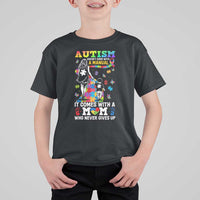 Autism Acceptance T Shirt For Kid Doesn't Come with a Manual Autism Mom