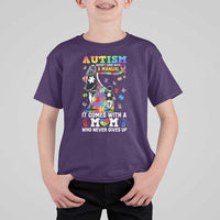 Autism Acceptance T Shirt For Kid Doesn't Come with a Manual Autism Mom