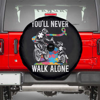 Autism Acceptance Spare Tire Cover Autism Dad Motocross Rider Father Son Support
