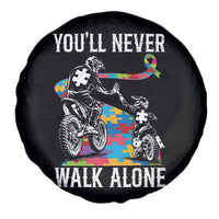 Autism Acceptance Spare Tire Cover Autism Dad Motocross Rider Father Son Support
