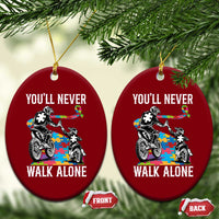 Autism Acceptance Ceramic Ornament Autism Dad Motocross Rider Father Son Support