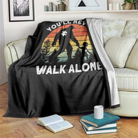 Autism Acceptance Throw Blanket Autism Dad You'll Never Walk Alone Support
