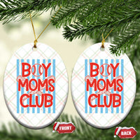 Boy Moms Club Ceramic Ornament Funny Motherhood Baseball Gift For Mom