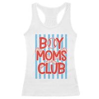 Boy Moms Club Racerback Tank Top Funny Motherhood Baseball Gift For Mom