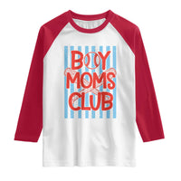 Boy Moms Club Raglan Shirt Funny Motherhood Baseball Gift For Mom
