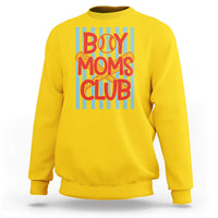 Boy Moms Club Sweatshirt Funny Motherhood Baseball Gift For Mom
