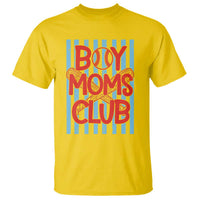 Boy Moms Club T Shirt Funny Motherhood Baseball Gift For Mom