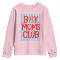 Boy Moms Club Youth Sweatshirt Funny Motherhood Baseball Gift For Mom