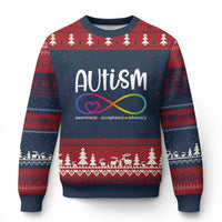 Autism Acceptance Ugly Christmas Sweater Neurodivergent Support Infinity Symbol
