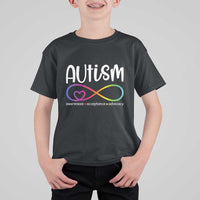 Autism Acceptance T Shirt For Kid Neurodivergent Support Infinity Symbol