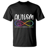 Autism Acceptance T Shirt Neurodivergent Support Infinity Symbol