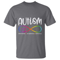 Autism Acceptance T Shirt Neurodivergent Support Infinity Symbol