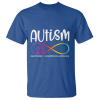 Autism Acceptance T Shirt Neurodivergent Support Infinity Symbol