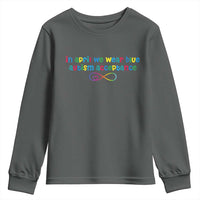 Autism Acceptance Youth Sweatshirt Neurodivergent Support Infinity Heart Symbol