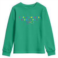 Autism Acceptance Youth Sweatshirt Neurodivergent Support Infinity Heart Symbol