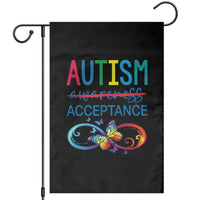 Autism Acceptance Garden Flag Neurodivergent Support Infinity Butterfly Symbol
