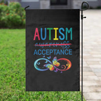 Autism Acceptance Garden Flag Neurodivergent Support Infinity Butterfly Symbol