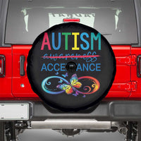 Autism Acceptance Spare Tire Cover Neurodivergent Support Infinity Butterfly Symbol