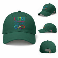 Autism Acceptance Baseball Cap Neurodivergent Support Infinity Butterfly Symbol