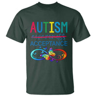 Autism Acceptance T Shirt Neurodivergent Support Infinity Butterfly Symbol
