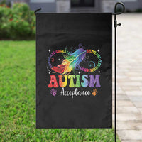 Autism Acceptance Garden Flag Neurodivergent Support Rainbow Feather Infinity Symbol