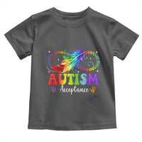 Autism Acceptance Toddler T Shirt Neurodivergent Support Rainbow Feather Infinity Symbol