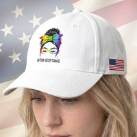 Autism Acceptance Baseball Cap Neurodiversity Awareness Messy Bun Women