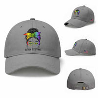 Autism Acceptance Baseball Cap Neurodiversity Awareness Messy Bun Women