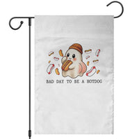 Funny Hot Dog Ghost Halloween Garden Flag Bad Day To Be A Hotdog - Wonder Print Shop