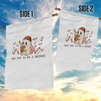 Funny Hot Dog Ghost Halloween Garden Flag Bad Day To Be A Hotdog - Wonder Print Shop