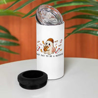 Funny Hot Dog Ghost Halloween 4 in 1 Can Cooler Tumbler Bad Day To Be A Hotdog - Wonder Print Shop