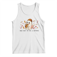 Funny Hot Dog Ghost Halloween Tank Top Bad Day To Be A Hotdog - Wonder Print Shop