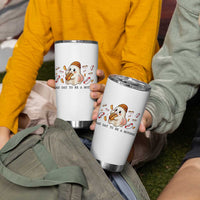 Funny Hot Dog Ghost Halloween Tumbler Cup Bad Day To Be A Hotdog - Wonder Print Shop