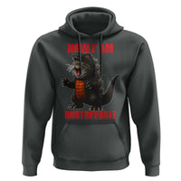 Now I Am Unstoppable Hoodie Funny Cute Cat Catzilla - Wonder Print Shop