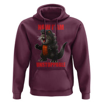 Now I Am Unstoppable Hoodie Funny Cute Cat Catzilla - Wonder Print Shop