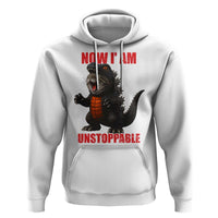 Now I Am Unstoppable Hoodie Funny Cute Cat Catzilla - Wonder Print Shop